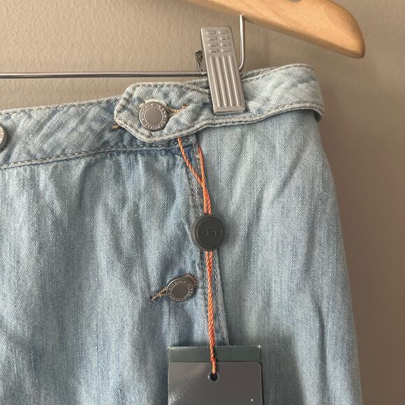 Gabriele Strehle Jeans Denim Wrap Skirt Size 12 NEW WITH TAGS - Picture 9 of 9